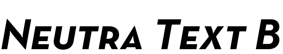 Neutra Text TF SC Alt Bold Italic Schrift Herunterladen Kostenlos